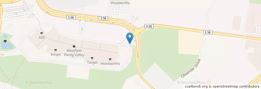 Mapa de ubicacion de Woolworths Petrol en استرالیا, Victoria, City Of Whittlesea.