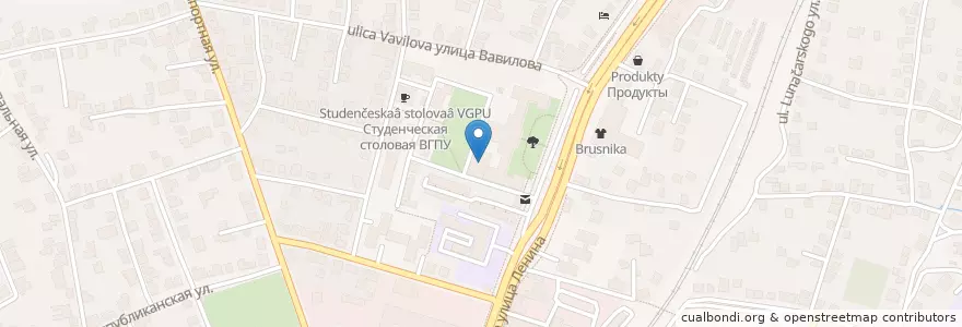 Mapa de ubicacion de Фундаментальная библиотека ВГПУ en Russia, Central Federal District, Voronezh Oblast, Voronezh.