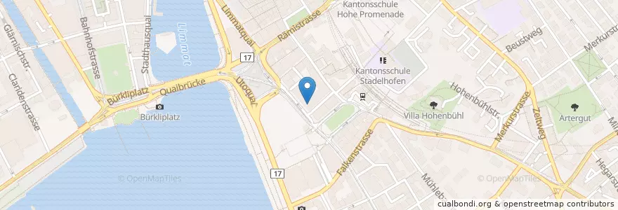 Mapa de ubicacion de Corso en Schweiz/Suisse/Svizzera/Svizra, Zürich, Bezirk Zürich, Zürich.