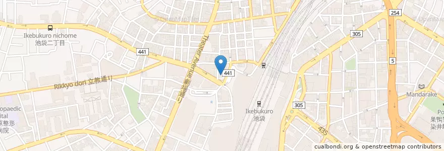 Mapa de ubicacion de マクドナルド en Japon, Tokyo, 豊島区.