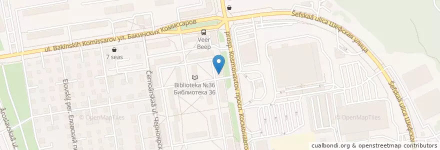Mapa de ubicacion de Алекс en Rusland, Уральский Федеральный Округ, Свердловская Область, Городской Округ Екатеринбург.