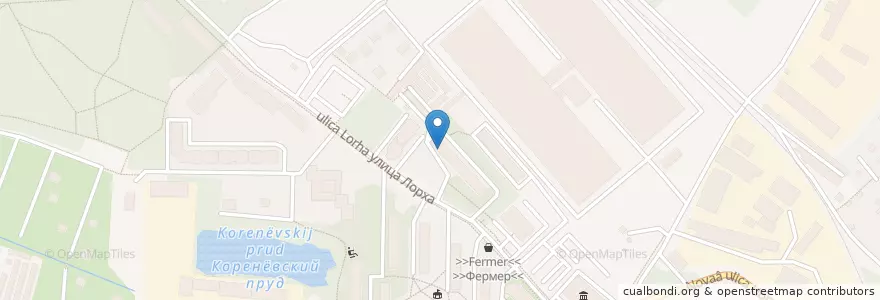Mapa de ubicacion de Отделение связи №140051 en Rússia, Distrito Federal Central, Oblast De Moscou, Городской Округ Люберцы.
