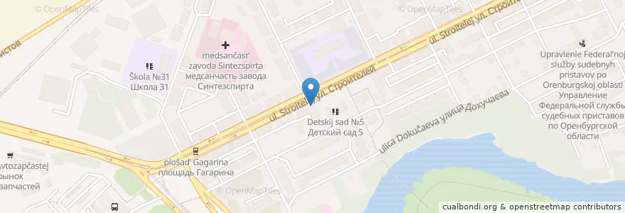 Mapa de ubicacion de Альфа-Банк en Rusia, Приволжский Федеральный Округ, Óblast De Oremburgo, Городской Округ Орск.