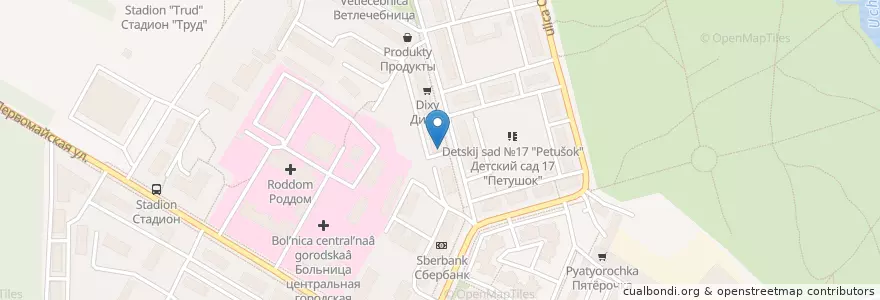 Mapa de ubicacion de Аптека Эконом en Rusland, Centraal Federaal District, Oblast Moskou, Городской Округ Ивантеевка.
