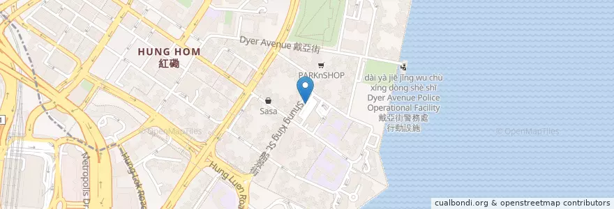 Mapa de ubicacion de 黃埔花園 Whampoa Garden en الصين, غوانغدونغ, هونغ كونغ, كولون, الأقاليم الجديدة, 九龍城區 Kowloon City District.