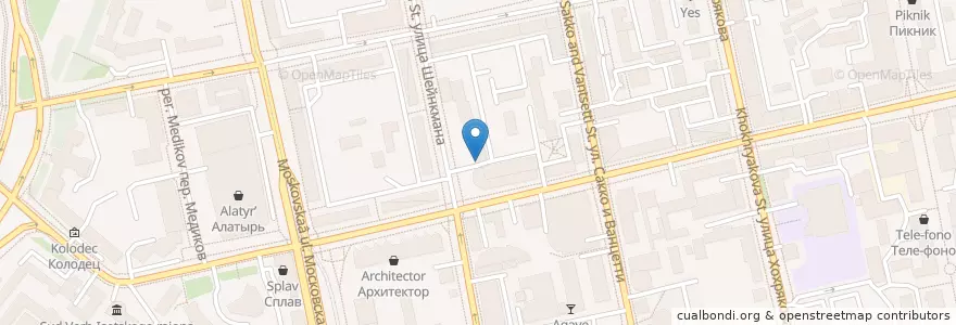 Mapa de ubicacion de Кассир.ru en ロシア, ウラル連邦管区, スヴェルドロフスク州, エカテリンブルク管区.