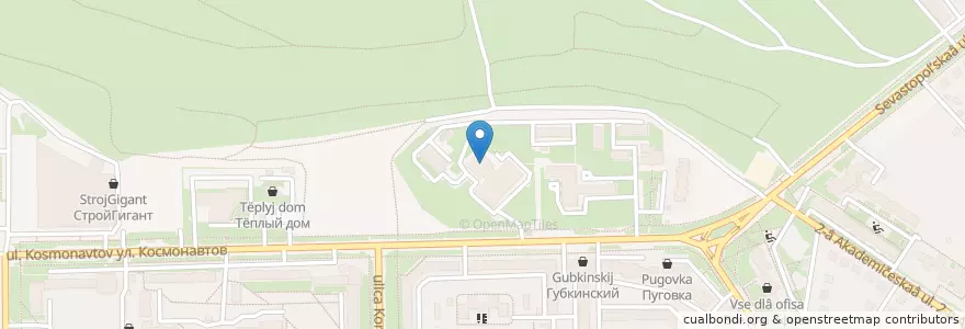 Mapa de ubicacion de Детская городская больница en Rusia, Центральный Федеральный Округ, Белгородская Область, Губкинский Городской Округ.