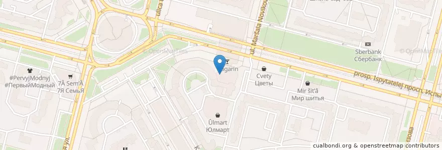 Mapa de ubicacion de Molly en Russia, Northwestern Federal District, Leningrad Oblast, Saint Petersburg, Приморский Район, Округ Озеро Долгое.