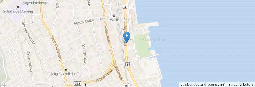 Mapa de ubicacion de Avia Franz AG en Switzerland, Zurich, District Zurich, Zurich.