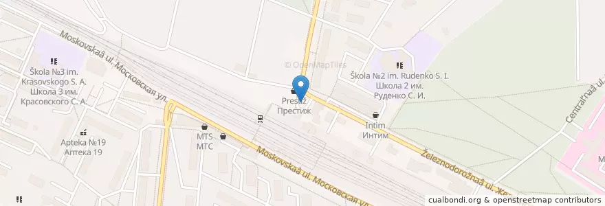 Mapa de ubicacion de Станция Монино en Rusland, Centraal Federaal District, Oblast Moskou, Городской Округ Щёлково.