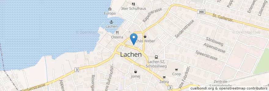 Mapa de ubicacion de Zum Bären en Svizzera, Svitto, March, Lachen.
