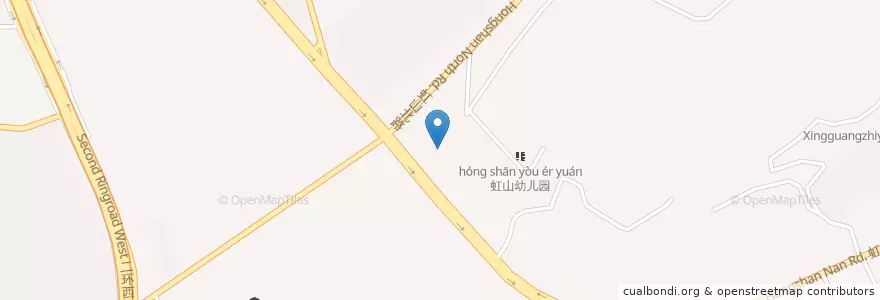 Mapa de ubicacion de 丰宁街道 en China, Yunnan, 昆明市, 五华区, 丰宁街道.