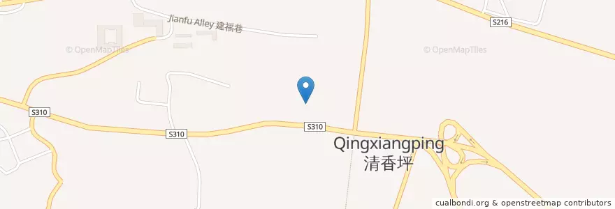 Mapa de ubicacion de 清香坪街道 en چین, سیچوآن, 攀枝花市, 西区, 清香坪街道.