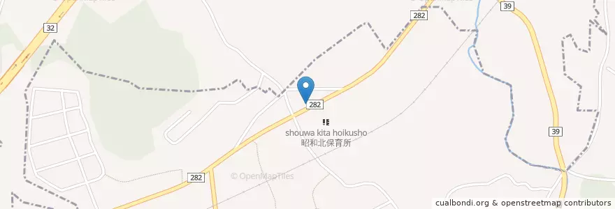 Mapa de ubicacion de 昭和郵便局 en اليابان, كاغاوا.