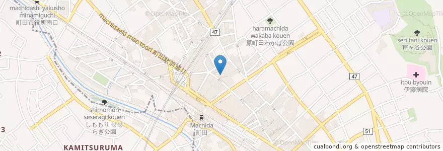 Mapa de ubicacion de いろは寿司 en 일본, 도쿄도, 町田市.