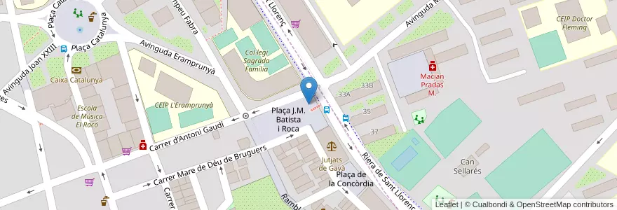 Mapa de ubicacion de 104 Pl. de J.M. Batista i Roca en 西班牙, Catalunya, Barcelona, Baix Llobregat, Viladecans.