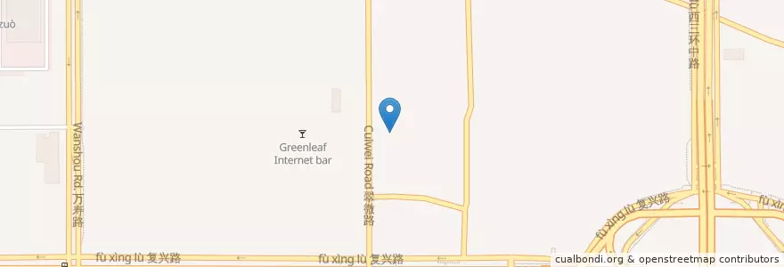 Mapa de ubicacion de Cuiwei Rd Police Station en چین, پکن, هبئی, 海淀区.