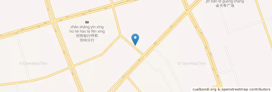 Mapa de ubicacion de 中山东路街道办 en 중국, 내몽골 자치구, Хөх 呼和浩特市, 新城区, 中山东路街道办.
