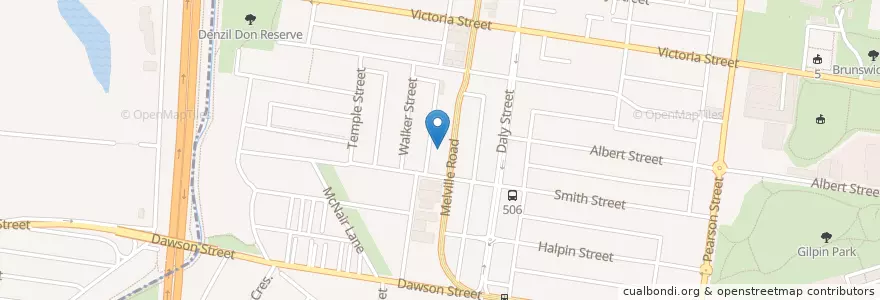 Mapa de ubicacion de Holistic Dental en Австралия, Виктория, City Of Moreland.