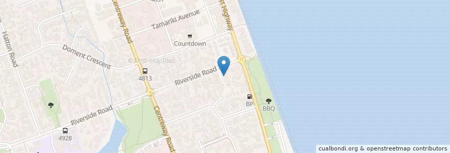 Mapa de ubicacion de Orewa Police Station en Nova Zelândia, Auckland, Hibiscus And Bays.