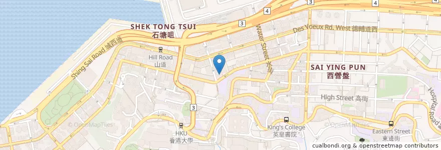 Mapa de ubicacion de Chong Yip Centre en China, Guangdong, Hongkong, Hong Kong Island, New Territories, 中西區 Central And Western District.