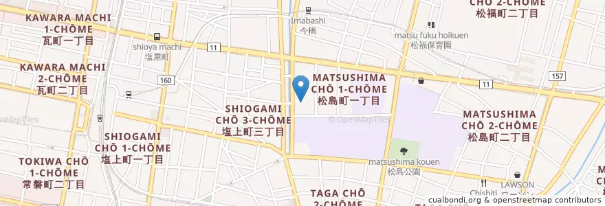 Mapa de ubicacion de 香川県高松合同庁舎 en Giappone, Prefettura Di Kagawa, 高松市.