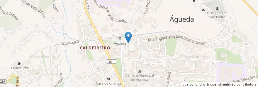 Mapa de ubicacion de Café da Estação en 포르투갈, Aveiro, Centro, Baixo Vouga, Águeda, Águeda E Borralha.