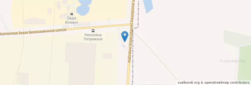 Mapa de ubicacion de ТНК en 러시아, Центральный Федеральный Округ, Московская Область, Ленинский Городской Округ.