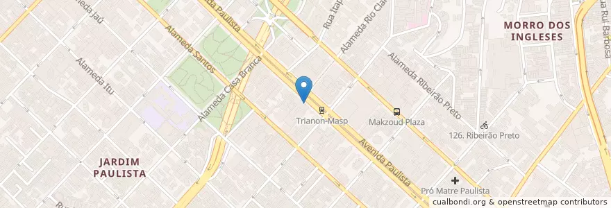 Mapa de ubicacion de Teatro FIESP/CESI/CECI en Brezilya, Güneydoğu Bölgesi, Сан Паулу, Região Geográfica Intermediária De São Paulo, Região Metropolitana De São Paulo, Região Imediata De São Paulo, Сан Паулу.