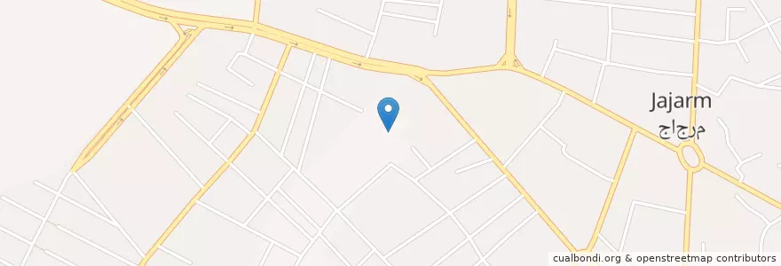 Mapa de ubicacion de جاجرم en Irão, استان خراسان شمالی, شهرستان جاجرم, بخش مرکزی شهرستان جاجرم, میان دشت, جاجرم.