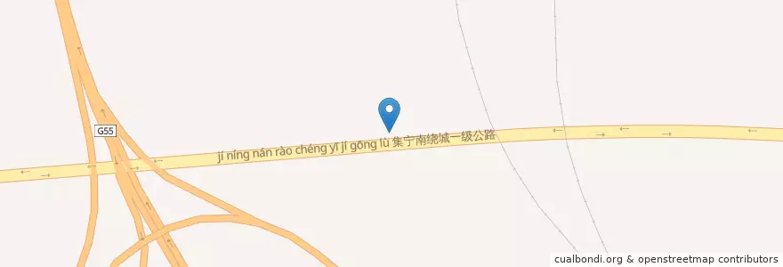 Mapa de ubicacion de 平地泉镇 en China, Mongolia Interior, Улаанцав 乌兰察布市, 察哈尔右翼前旗, 平地泉镇.