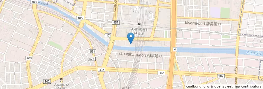 Mapa de ubicacion de 秋葉原メディカルクリニック en 日本, 東京都, 千代田区.