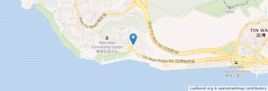 Mapa de ubicacion de 華貴邨 Wah Kwai Estate en 中国, 广东省, 香港 Hong Kong, 香港島 Hong Kong Island, 新界 New Territories, 南區 Southern District.