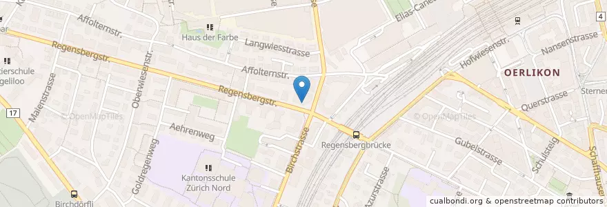 Mapa de ubicacion de Gabbiano Pizza & Pasta en Suisse, Zurich, District De Zurich, Zurich.
