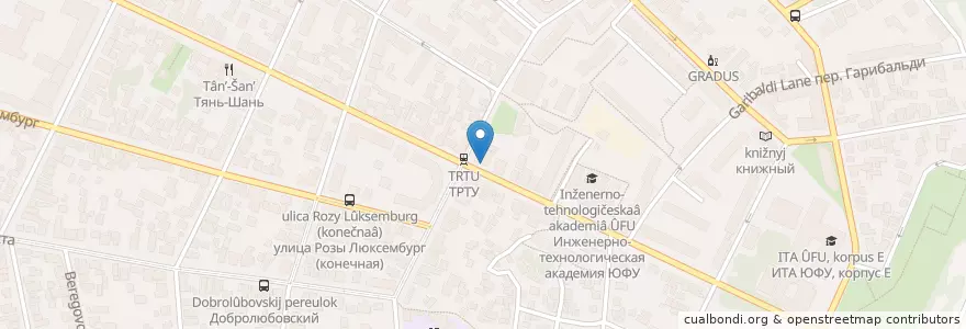 Mapa de ubicacion de Остановка en 俄罗斯/俄羅斯, 南部联邦管区, 罗斯托夫州, Городской Округ Таганрог.