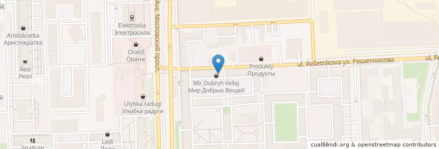 Mapa de ubicacion de Лекоптторг en ロシア, 北西連邦管区, レニングラード州, サンクト ペテルブルク, Московский Район, Округ Московская Застава.