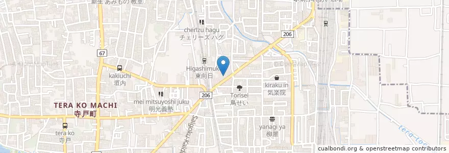 Mapa de ubicacion de オール ネーションズ チャーチ en ژاپن, 京都府, 向日市.