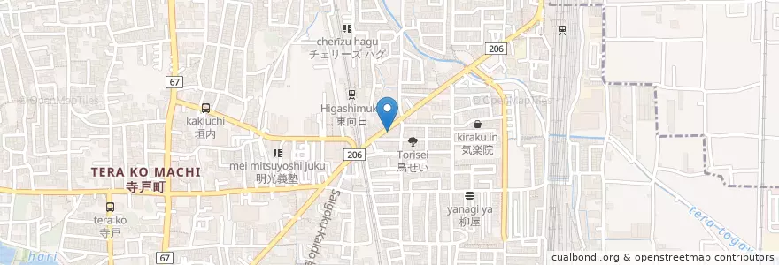 Mapa de ubicacion de ひだか 整骨院 en Japon, Préfecture De Kyoto, 向日市.