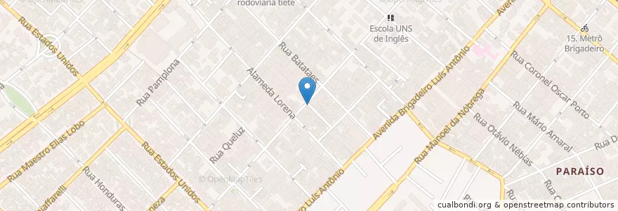 Mapa de ubicacion de Restaurante Sinha'na en Brasil, Región Sudeste, San Pablo, Região Geográfica Intermediária De São Paulo, Região Metropolitana De São Paulo, Região Imediata De São Paulo, San Pablo.