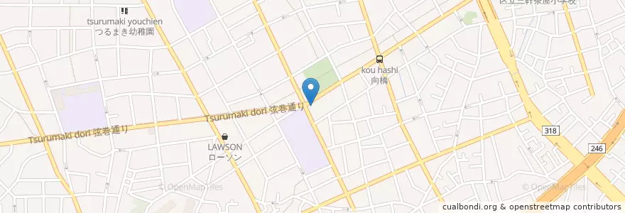 Mapa de ubicacion de 華屋与兵衛 en Japan, Tokio, 世田谷区.