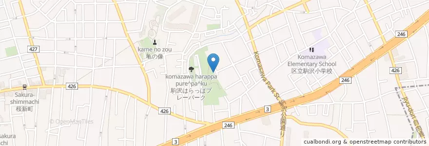 Mapa de ubicacion de 沼部歯科医院 en 日本, 東京都, 世田谷区.