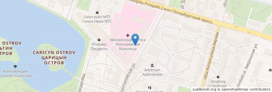 Mapa de ubicacion de Радуга en Russie, District Fédéral Du Nord-Ouest, Oblast De Léningrad, Saint-Pétersbourg, Петродворцовый Район, Peterhof.