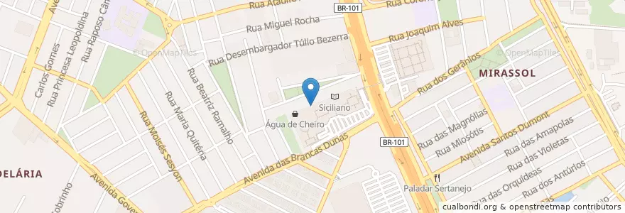 Mapa de ubicacion de Banco do Brasil Natal Shopping en البَرَازِيل, المنطقة الشمالية الشرقية, ريو غراندي دو نورتي, Região Geográfica Intermediária De Natal, Microrregião De Natal, ناتال.