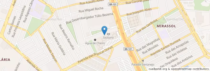 Mapa de ubicacion de Casa do Pão de Queijo en Brezilya, Kuzeydoğu Bölgesi, Rio Grande Do Norte, Região Geográfica Intermediária De Natal, Microrregião De Natal, Natal.