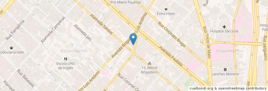 Mapa de ubicacion de Estacionamento Fac Park en Бразилия, Юго-Восточный Регион, Сан-Паулу, Região Geográfica Intermediária De São Paulo, Região Metropolitana De São Paulo, Região Imediata De São Paulo, Сан-Паулу.
