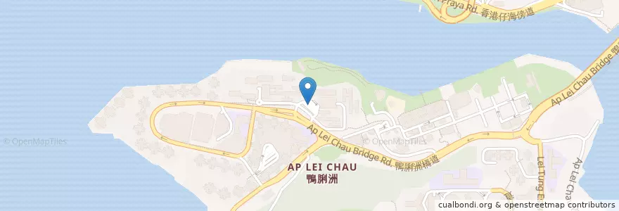 Mapa de ubicacion de 鴨脷洲邨 en 中国, 广东省, 香港, 香港島, 新界, 南區.