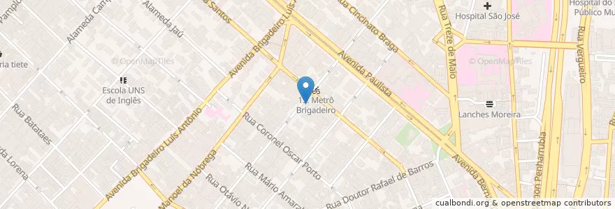 Mapa de ubicacion de Escola de Yoga en Brasil, Región Sudeste, San Pablo, Região Geográfica Intermediária De São Paulo, Região Metropolitana De São Paulo, Região Imediata De São Paulo, San Pablo.