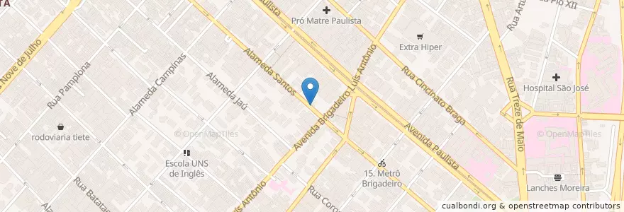 Mapa de ubicacion de Restaurante Comida Chinesa en Brasil, Región Sudeste, San Pablo, Região Geográfica Intermediária De São Paulo, Região Metropolitana De São Paulo, Região Imediata De São Paulo, San Pablo.