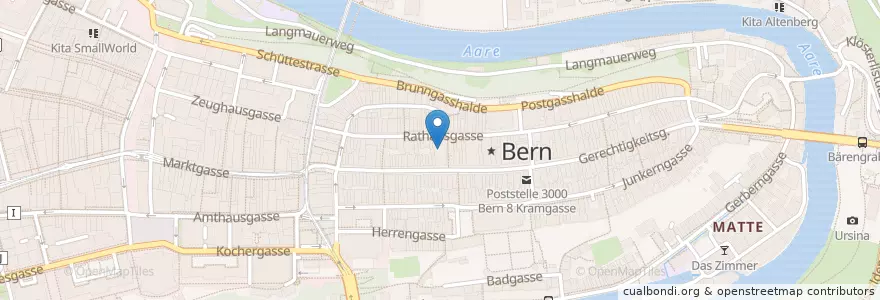 Mapa de ubicacion de Musikschule Konservatorium en Switzerland, Bern/Berne, Verwaltungsregion Bern-Mittelland, Verwaltungskreis Bern-Mittelland, Bern.