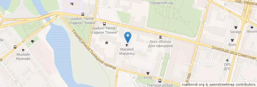 Mapa de ubicacion de Маракеш en Russia, Distretto Federale Centrale, Тверская Область, Городской Округ Тверь, Калининский Район.